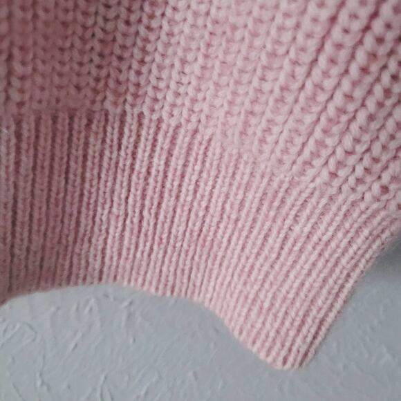 3.1 Philip Lim Women's Knitted Crewneck Mohair and Wool Sweater in Pink size L - Picture 5 of 8